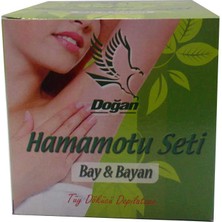 Indispensablely Hamamotu Seti Tüy Dökücü Toz Bay Bayan 100 gr Kase Spatula Kolonyalı Mendil