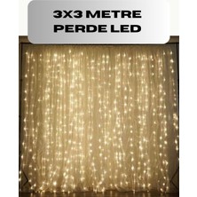 3x3 Perde LED Işık Şelale Model Özel Gün Dekoratif Aydınlatma
