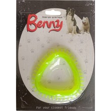 Indispensablely Benny Köpek Oyuncağı Üçgen 8 x 8.5 cm Sarı