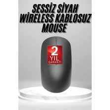 Siyah Kablosuz Mouse Wireless Mouse Minimal Tasarım