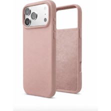 Gtc iPhone 17 Pro ile Uyumlu Lüx Premium Silikon Lansman Kapak & Kılıf - Kum Pembe