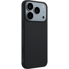 Gtc iPhone 17 Pro ile Uyumlu Lüx Premium Silikon Lansman Kapak & Kılıf - Siyah