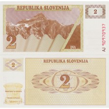 Banknoting Slovenya 2 Tolar 1990 Çil.