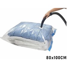 Go İthalat 80X100 Xxl Vakumlu Poşet Hurç Bag (3791)