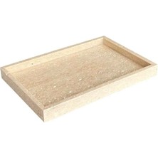 Ege Gross Traverten Dıkdortgen Tepsı