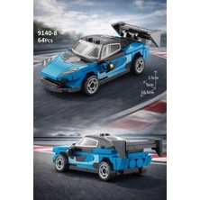 Oyunsal Çek Bırak Mclaren Yarış Arabası Yapı Blokları– 64 Parça – Mini Spor Araba Yapım Seti