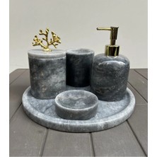 Ege Gross 5 Li Banyo Seti %100 Mermer