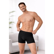 Süsen Lingerie 3 Adet %100 Pamuk Erkek Modal Boxer, Lacivert,siyah,gri