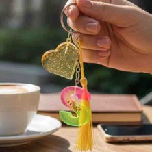 Meryemce Tasarımlar Püsküllü Epoksi Anahtarlık ve Çanta Aksesuarı