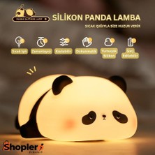 Azurtech Dokunmatik Silikon Panda Gece Lambası