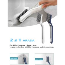 Layla Copper Fırça Saplı Cımbız Klipsli Sert Zemin Temizleme Ovalama Fırçası Banyo Mutfak Fayans Fırçası