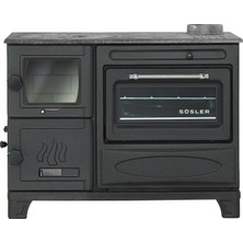 Süsler Antrasit Emaye Modern Döküm Kuzine Soba (SS5314 C)