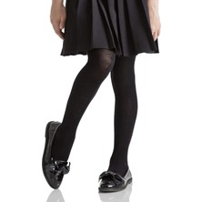 Aksu Çorap Çocuk Düz Siyah Külotlu Çorap