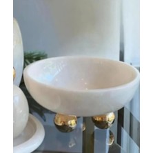 Ege Gross Dekoratif Mermer Disko Top Detayli Kase