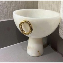 Ege Gross Beyaz Mermer Kase Ayaklı