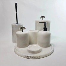 Ege Gross Beyaz Mermer Banyo Seti 7li/mermer Banyo Takımı