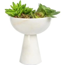 Ege Gross Dekoratıf Mermer Ayaklı Kase Çanak