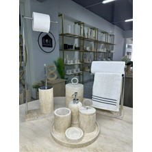 Ege Gross Traverten Mermer Banyo Seti- 9 Parça -Mermer Banyo Seti