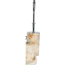 Ege Gross Afyon Şekeri Renk Gümüş Detaylı Mermer Tuvalet Fırçası