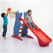 Bahçe Oyuncak Potalı Kaydırak Anaokulu ve Kreş Tipi 4 Basamaklı Basketbol Oyun Parkı