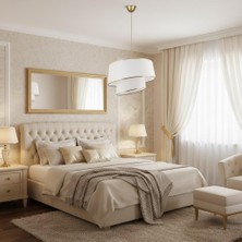 Elizim Home Lighting Pasta 2 Katlı Abajur Sarkıt Avize