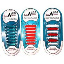 Luz&Pos Renkli Silikon Ayakkabı Bağcıkları