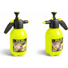 Real Mix 2 Lt Basınçlı Bahçe Spreyi – Pompalı Çiçek Sulama Kabı – Ayarlı Nozul İlaçlama ve Sulama Pompası