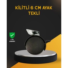 DS LLC Ieg ™ Mobilya Için Kilitli 6 cm Ayak Tekli Satış DSLLCRS-IEGK34