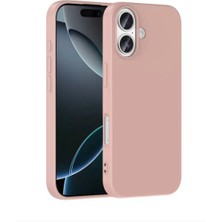 Gtc iPhone 17 ile Uyumlu Lüx Premium Silikon Lansman Kapak & Kılıf - Kum Pembe