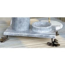 Ege Gross Dekoratif Bej Mermer Gınko Aksesuar Tepsı