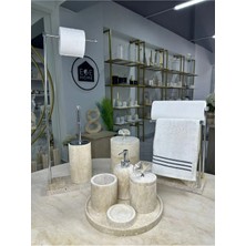 Ege Gross Traverten Mermer Banyo Seti- 9 Parça -Mermer Banyo Seti