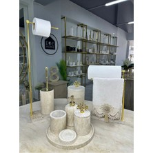 Ege Gross Traverten Mermer Banyo Seti- 9 Parça -Mermer Banyo Seti