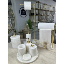 Ege Gross Mermer Banyo Seti- 9 Parça -Mermer Banyo Takımı