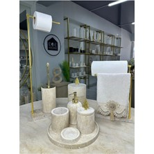 Ege Gross Traverten Mermer Banyo Seti- 9 Parça -Mermer Banyo Seti