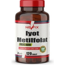 Nevfix Iyot & Metilfolat Iyodine Folik Asit 120 Tablet