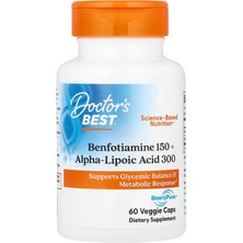Doctor's Best Benfotiamine 150 Plus 300 Alfolipolic Acid With Benfopure 60 Veggie Capsul