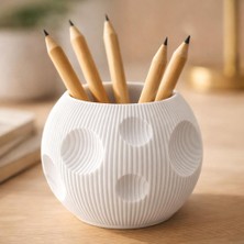 Basart Minimalist  Kalemlik - Estetik Çalışma Masası Aksesuarı 3D Tasarım
