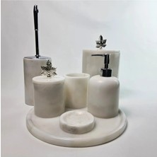 Ege Gross Beyaz Mermer Banyo Seti 7li/mermer Banyo Takımı