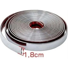 Yapışkanlı Nikelaj Şerit Bant Çıta 18MM 5 Metre Krom