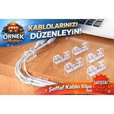 Redmina 20 Adet Şeffaf Yapışkan Kablo Toplayıcı Düzenleyici