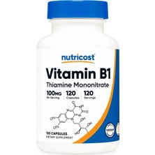 Nutricost Vitamin B1 100 Mg 120 Capsules