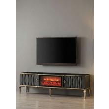 Alıcıoglu Mobilya Şömineli Tv Ünitesi