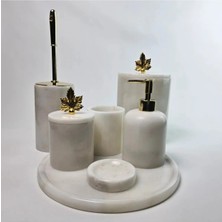 Ege Gross Beyaz Mermer Banyo Seti 7li/mermer Banyo Takımı