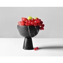 Ege Gross Black Bowl- Siyah Mermer Kase Ayaklı