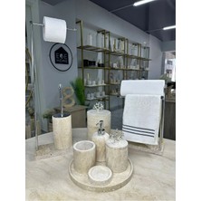 Ege Gross Traverten Mermer Banyo Seti- 9 Parça -Mermer Banyo Seti