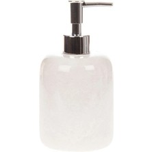 Ege Gross Beyaz Gümüş Detaylı Sıvı Sabunluk