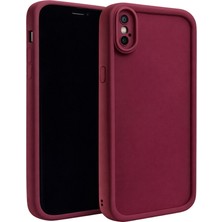 Fenza iPhone x ve Iphone Xs Uyumlu Kamera Çıkıntılı Mat Silikon Telefon Kılıfı