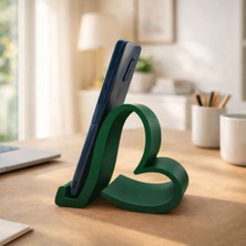 Basart Modern Kalp Tasarım Telefon Tutucu - 3D Baskı Masaüstü Dekoratif Stand