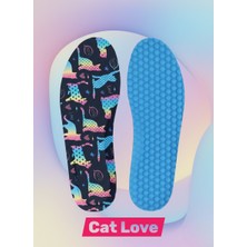 Orbis Ayakkabı Cat Love Memory Foam Darbe Emici Digital Print Hafızalı Iç Tabanlık