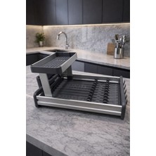 Tuğra Store Modern ve Şık Tasarımlı 2 Katlı Bulaşıklık – Mutfağınızda Düzen ve Estetik